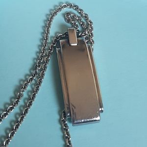 Tiffany & Co. Dog Tag Pendant Necklace